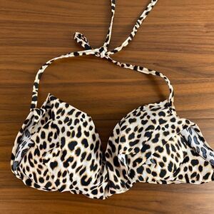 Victoria’s Secret Pink animal print push up bikini top size M